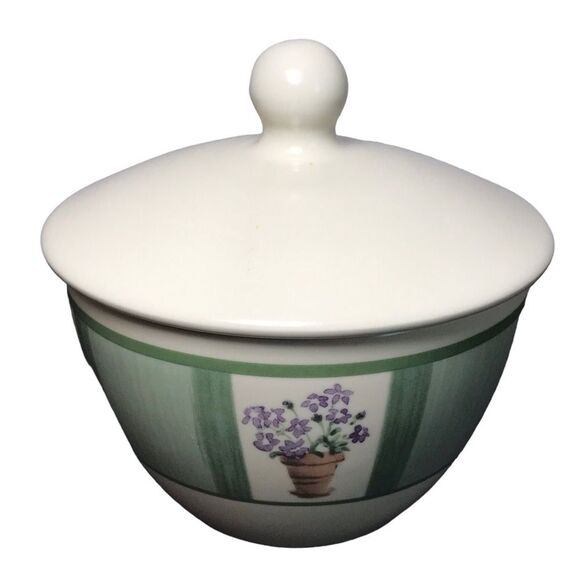 Pfaltzgraff Flower Garden Sugar Bowl with Lid RETIRED - Picture 1 of 9